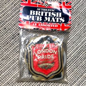 Authentic British Pub Mats 15 Assorted Coasters Made in England World Market